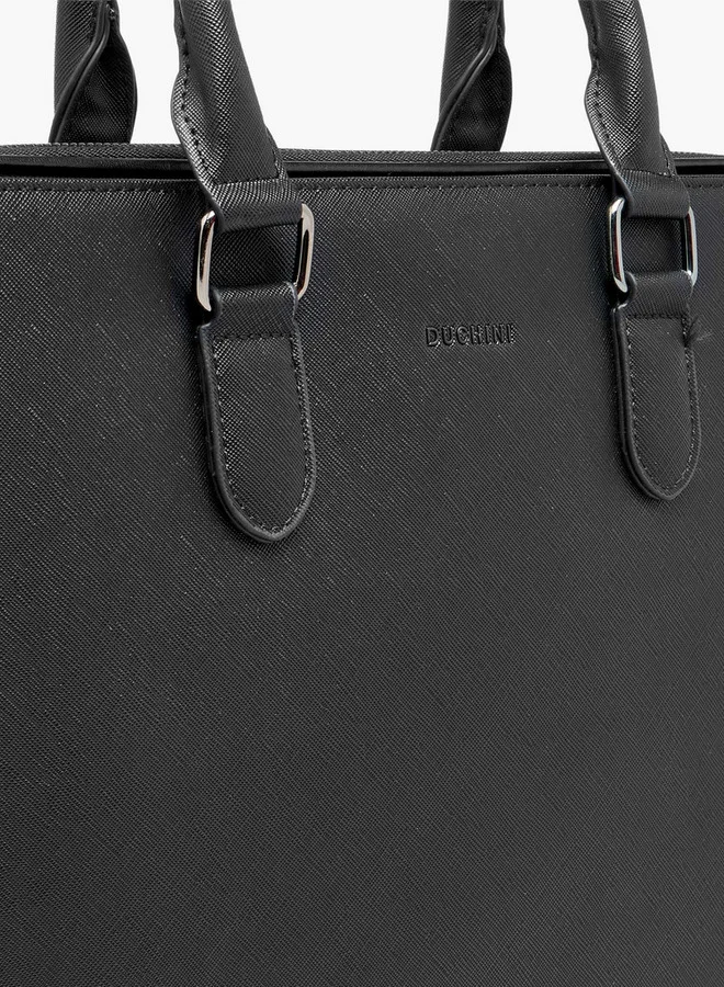 DUCHINI BLACK Men Textured Laptop Bag for Men | Best Price UAE